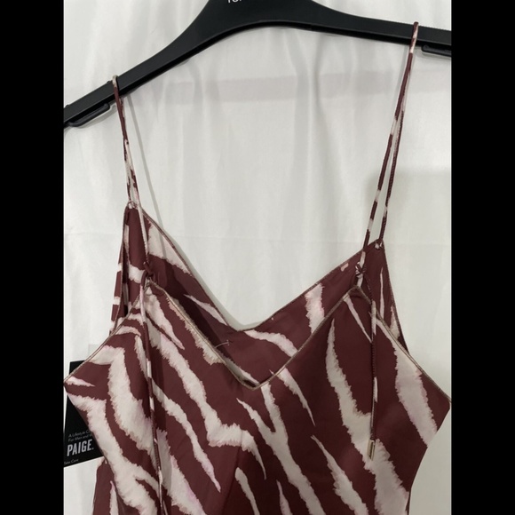 NWT $159 Paige Cicely‎ Metallic Merrow Edge Camisole Tank Top [SZ XS ] - Picture 8 of 12